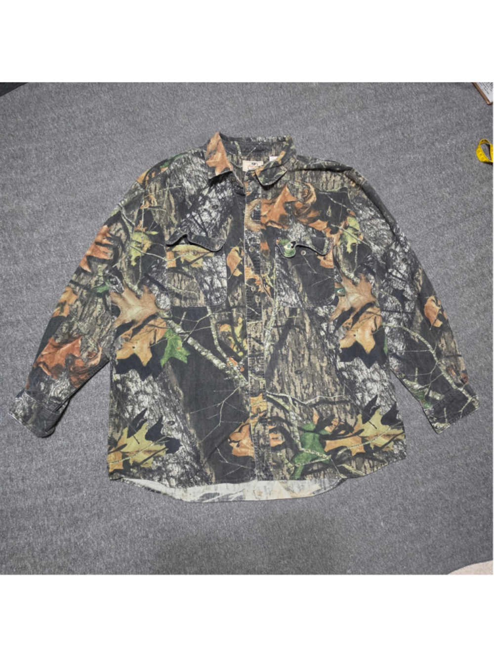 Mossy Oak Break-Up Camo Button Down Shirt Mens XL Long Sleeve RealTree
